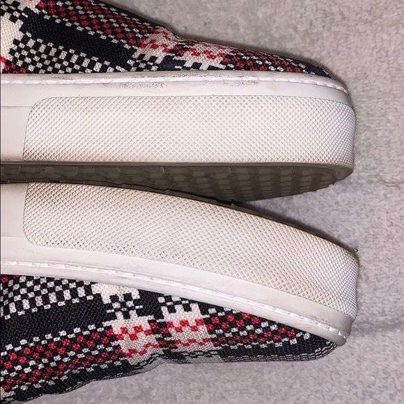 CELINE  Authentic Print Pattern Black Red Sneakers - Picture 9 of 15